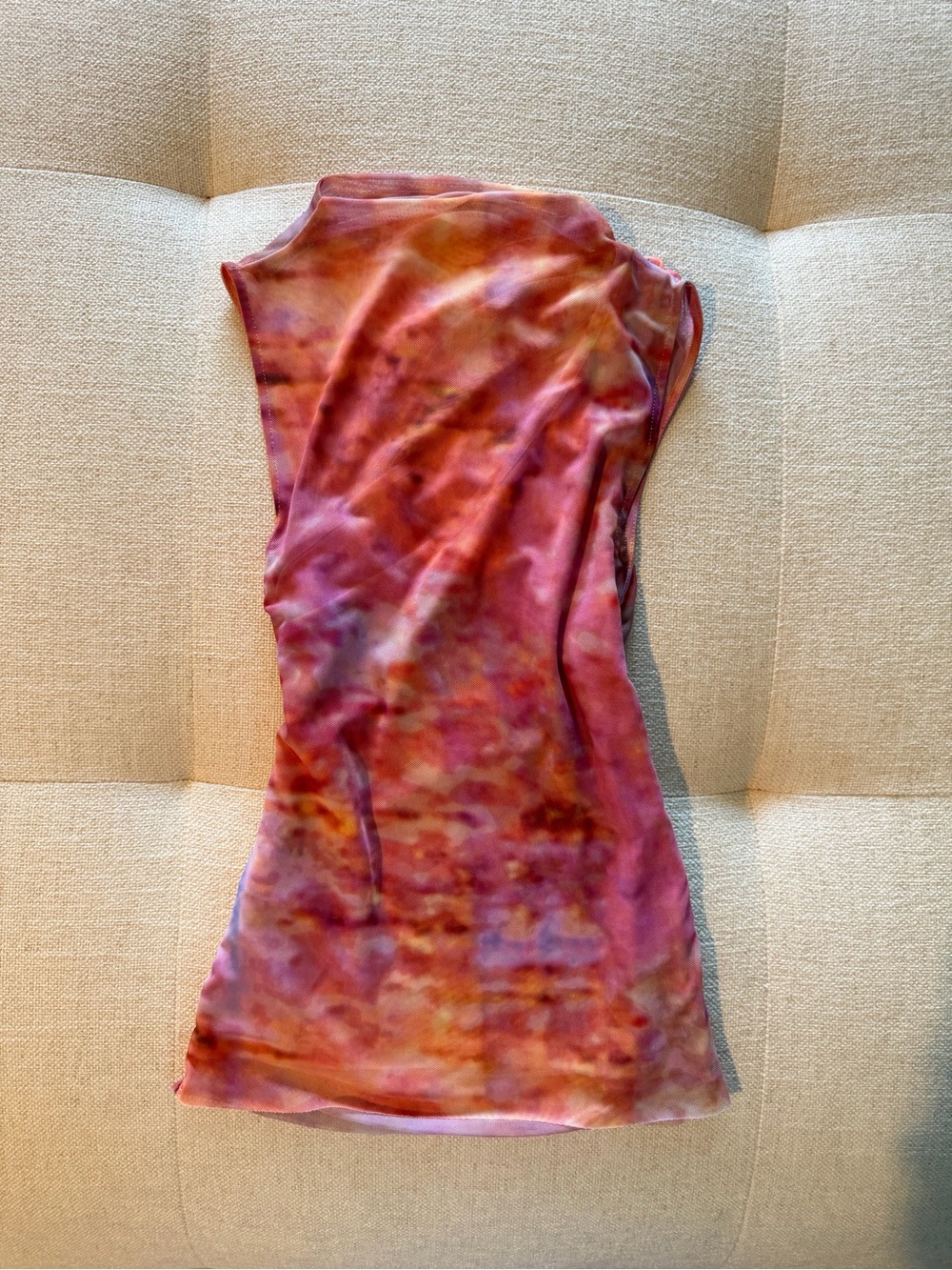 Zara Pink Multi Tie-Dye Tank Top - Picture 1 of 2